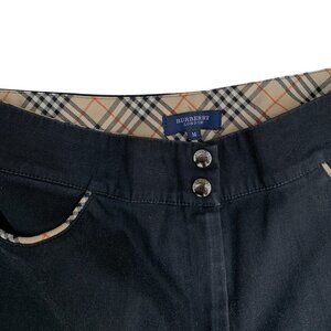 VINTAGE Burberry Pants Medium Black